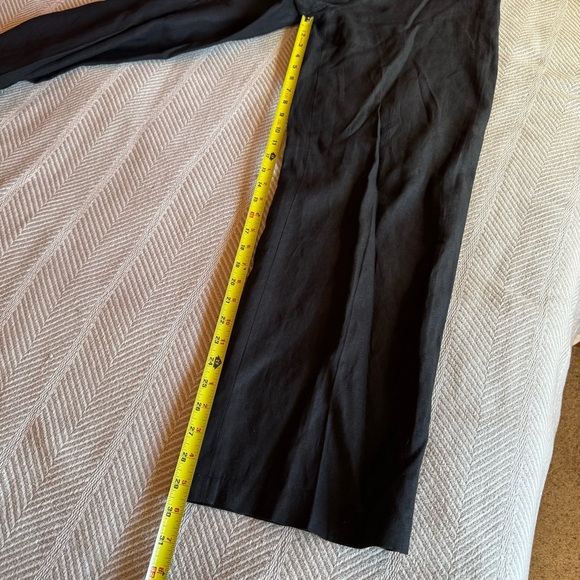 Eddie Bauer Women's 100% Linen Zip Up Pants, Black, size 6 - Picture 9 of 9